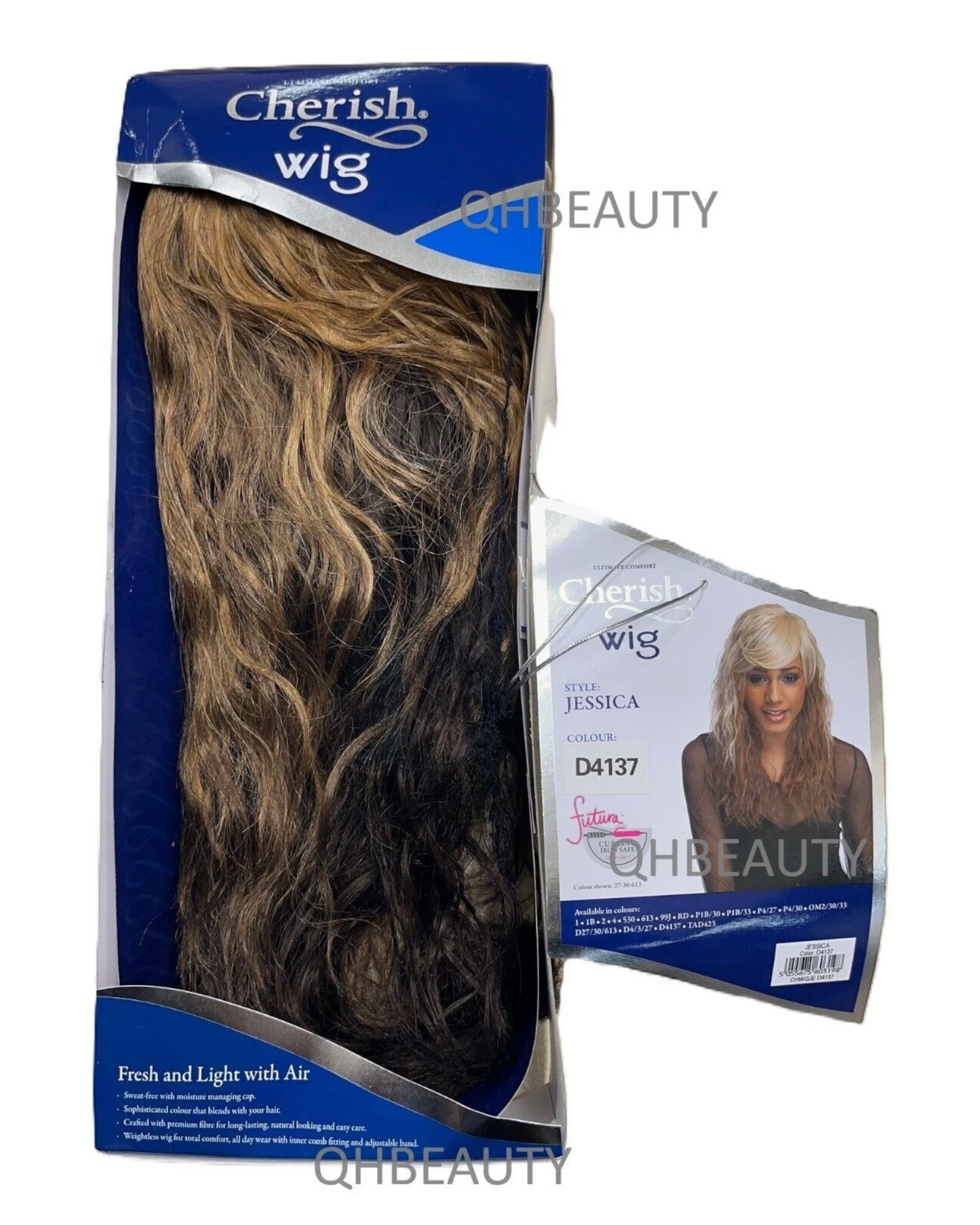 Cherish Synthetic Natural Look Long Wavy Curly Hair Wig - Jessica