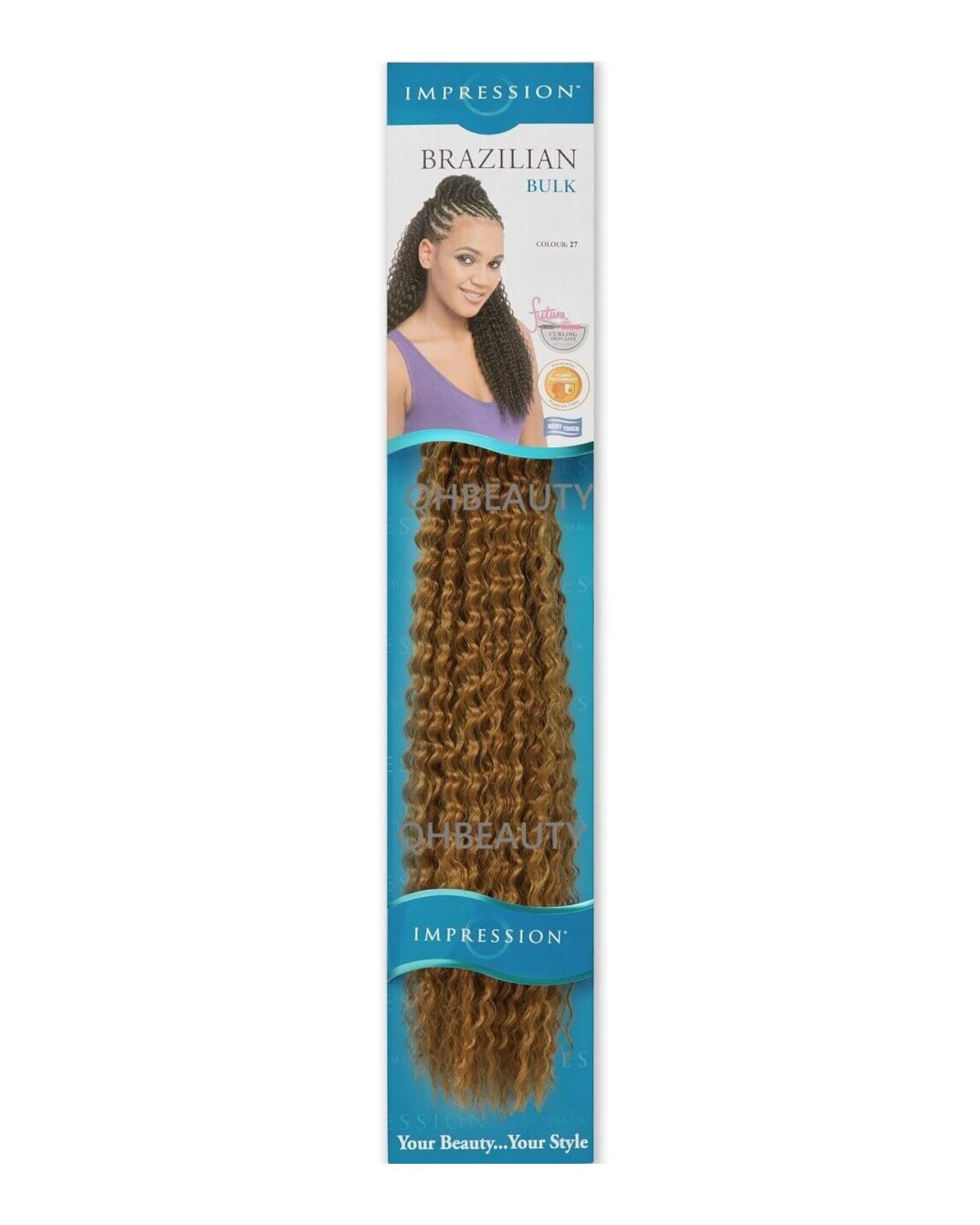 IMPRESSION SYNTHETIC CROCHET LONG HAIR EXTENSION BRAIDS - BRAZILIAN 20 INCH