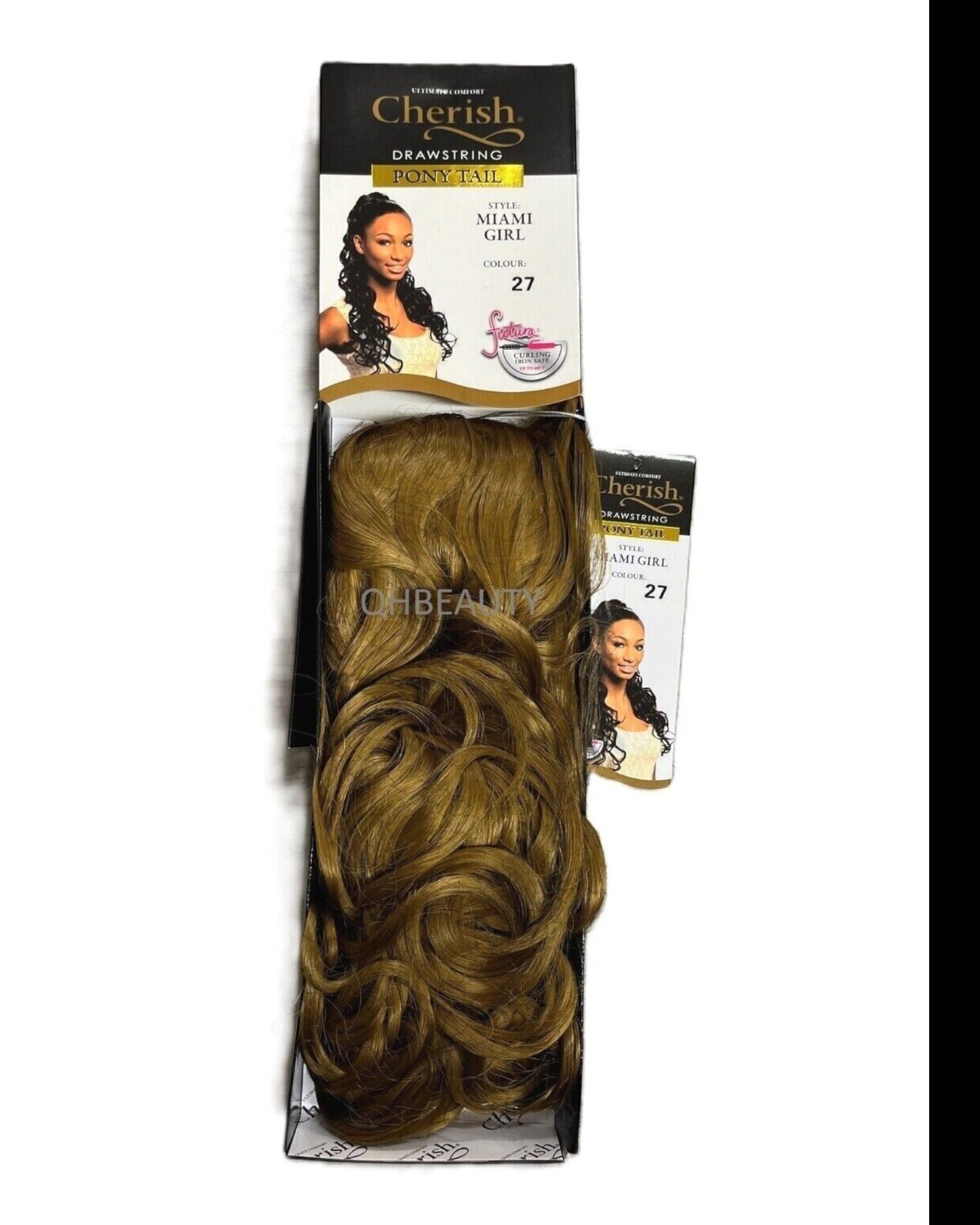 Cherish Synthetic Long Curly Drawstring Natural Hair Ponytail - Miami Girl