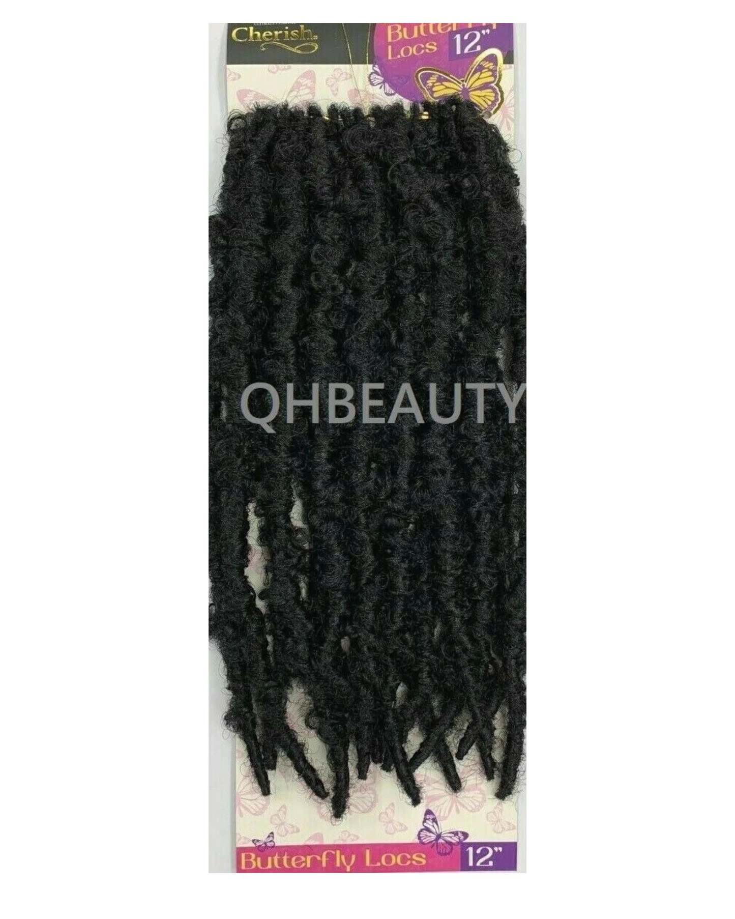 CHERISH SYNTHETIC CROCHET LONG HAIR EXTENSION PRE LOOP BRAID - BUTTERFLY LOC 12"