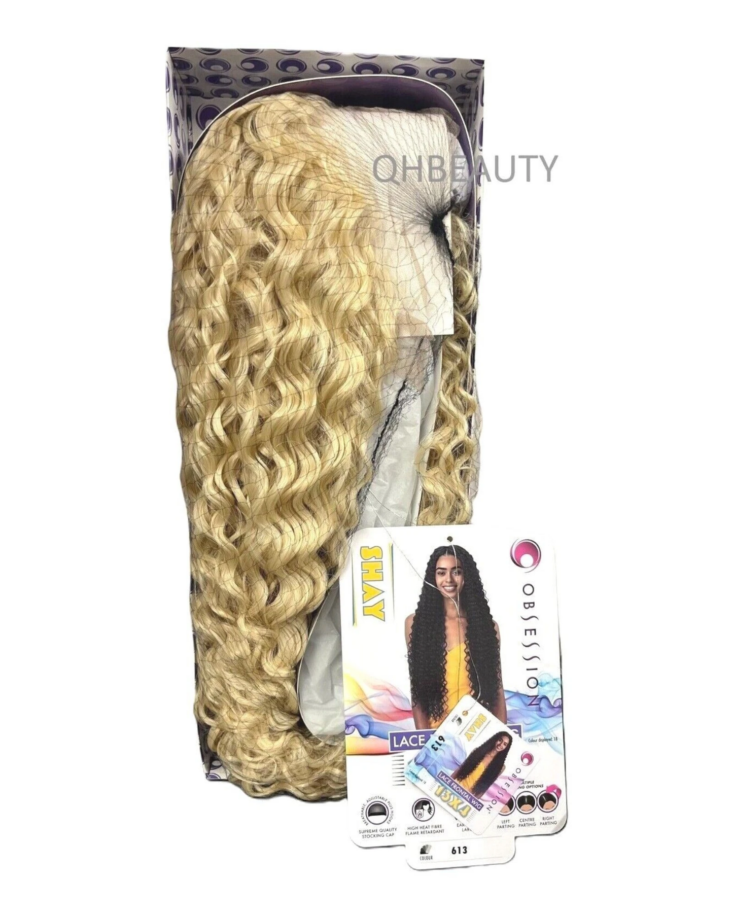 Obsession Synthetic Swiss HD 13x4 Lace Front Free Part Curly Hair Wig - SHAY