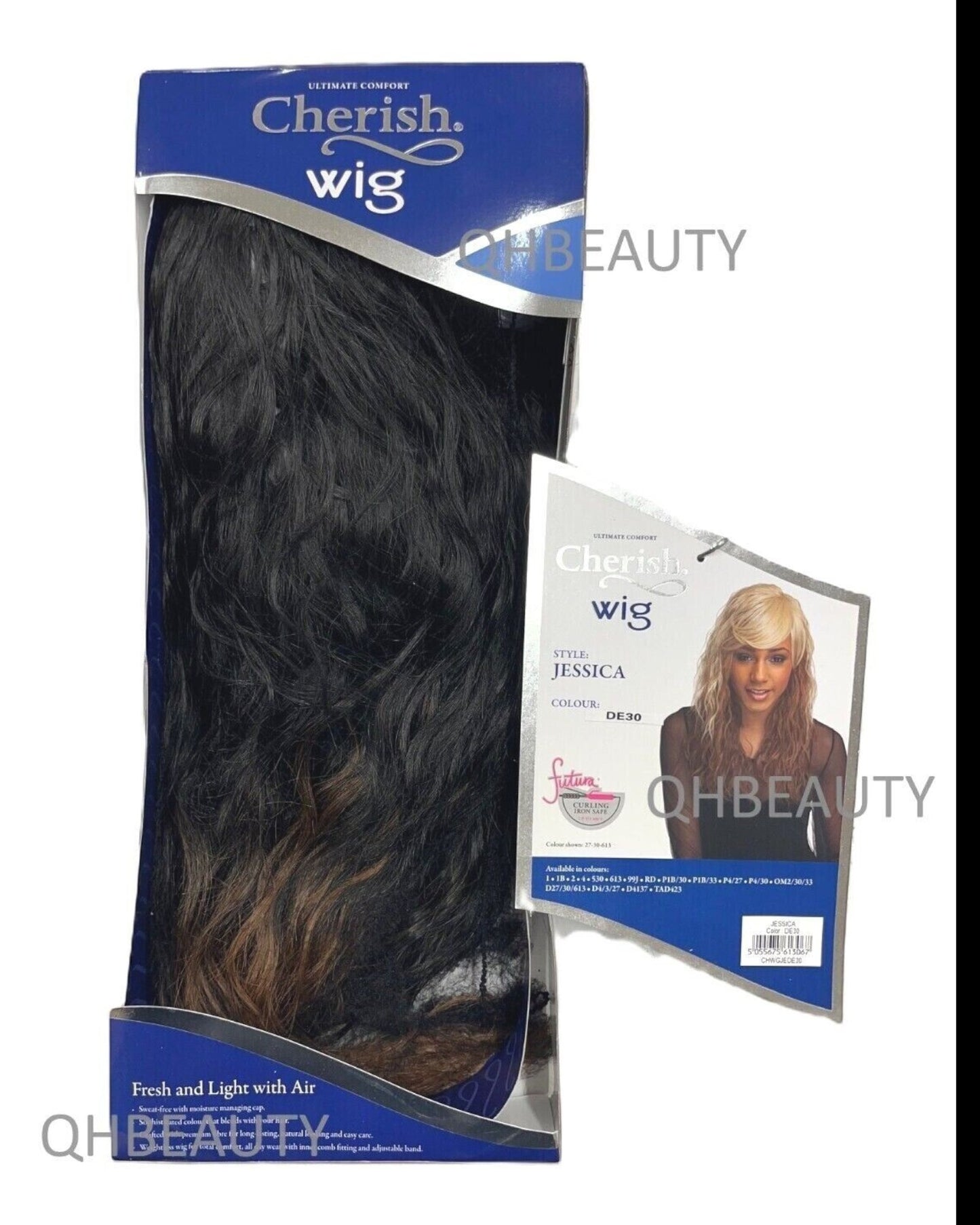Cherish Synthetic Natural Look Long Wavy Curly Hair Wig - Jessica