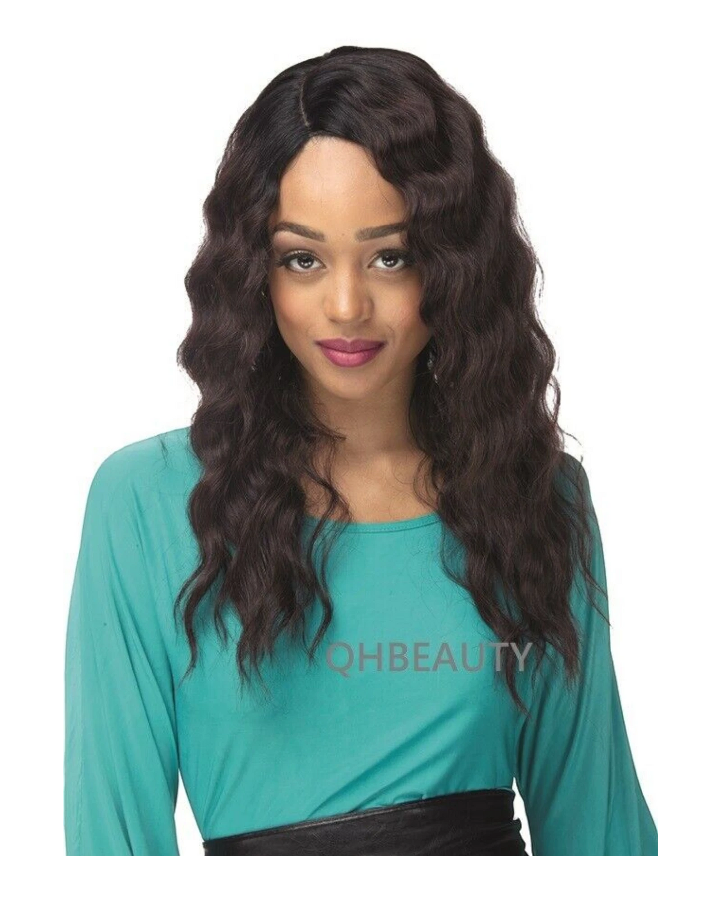 Impression Synthetic Invisible L Part Lace Curly Hair Wig - Alicia
