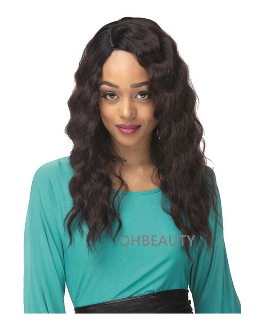 Impression Synthetic Invisible L Part Lace Curly Hair Wig - Alicia