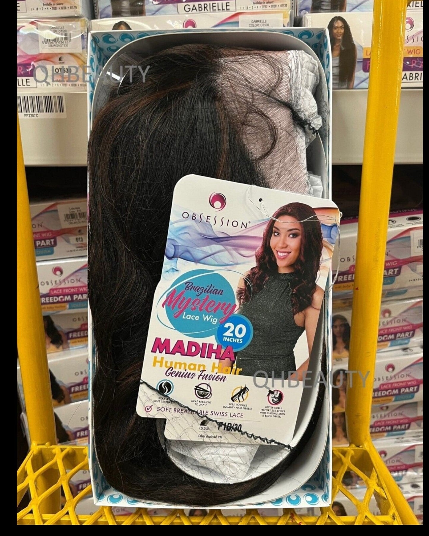 OBSESSION BRAZILIAN MYSTERY GENIUS FUSION HUMAN HAIR SWISS LACE WIG - MADIHA 20