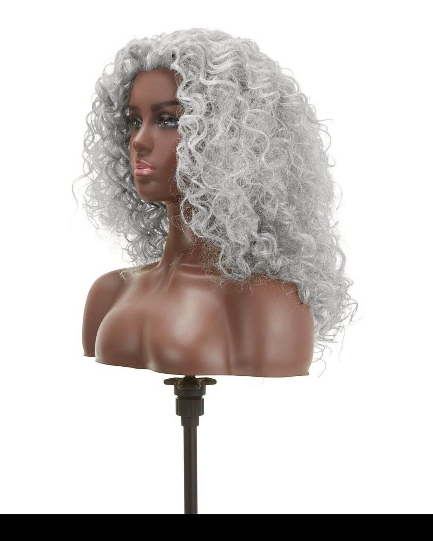Impression Synthetic Natural Hair Line Long Curly Lace L Part Hair Wig - Emma