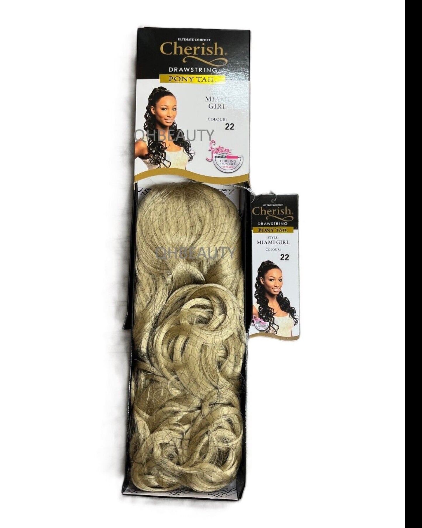 Cherish Synthetic Long Curly Drawstring Natural Hair Ponytail - Miami Girl