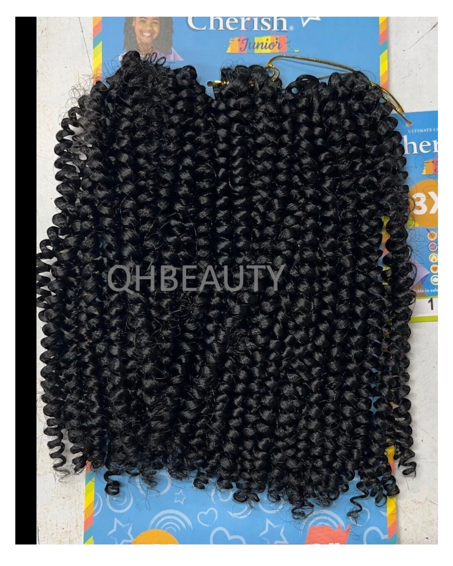 CHERISH SYNTHETIC JUNIOR KIDS CROCHET BRAID HAIR EXTENSION  BOHEMIAN CURL 8 INCH