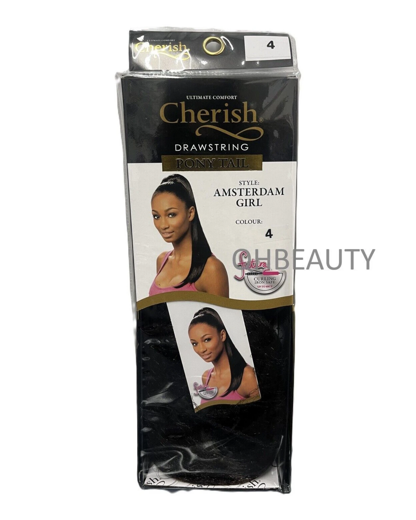 Cherish Synthetic Straight Drawstring Long Natural Ponytail - Amsterdam Girl