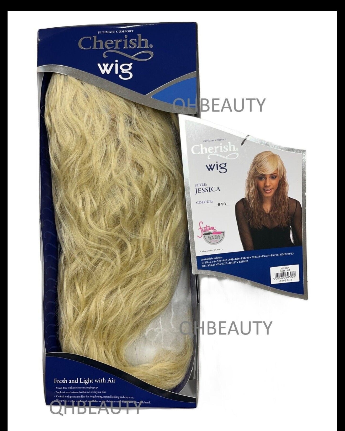 Cherish Synthetic Natural Look Long Wavy Curly Hair Wig - Jessica