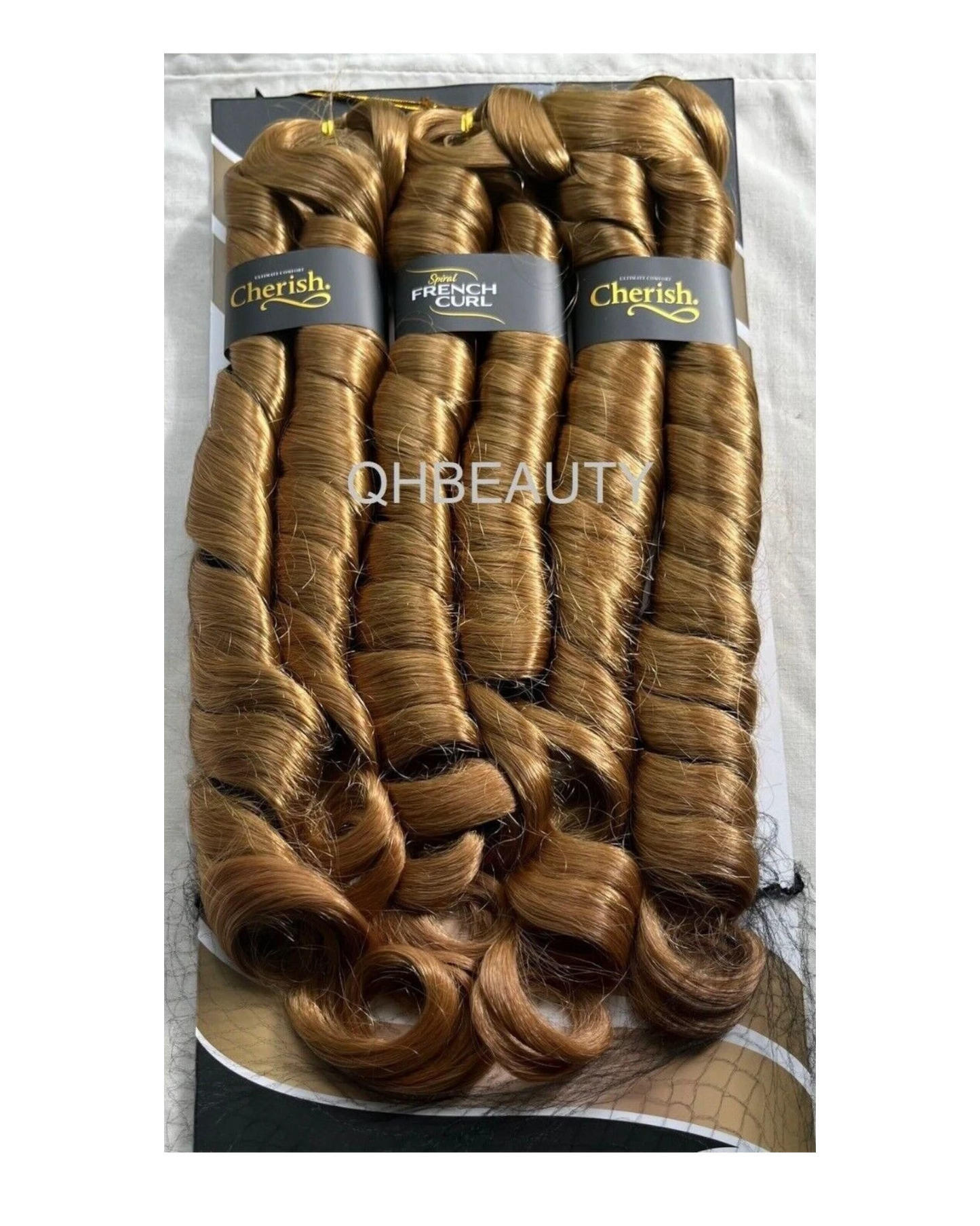 CHERISH SYNTHETIC HAIR EXTENSION BRAID - 3 x SPIRAL FRENCH CURL 22 & 28 INCHES