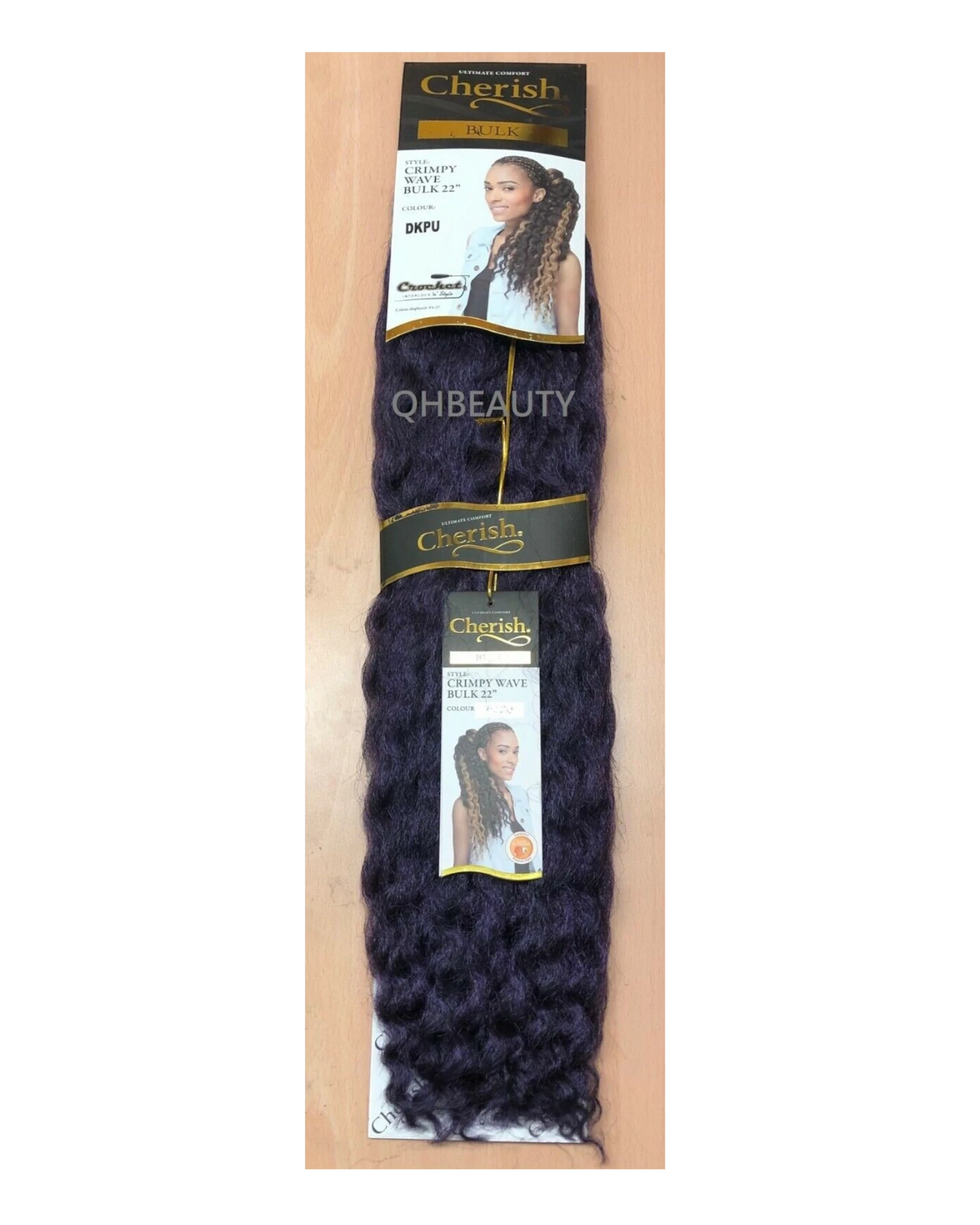 CHERISH SYNTHETIC CROCHET AFRO BULK HAIR EXTENSION BRAIDS - CRIMPY WAVE 22 INCH