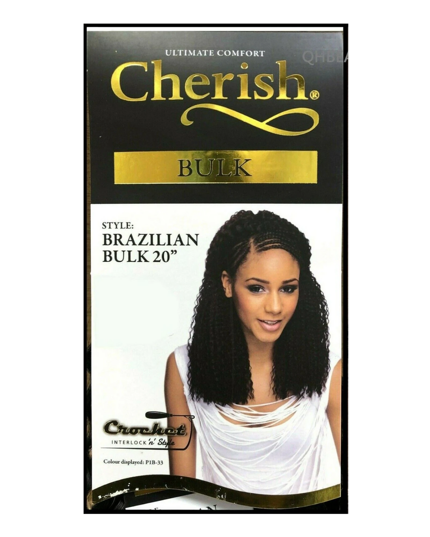 Cherish Synthetic Crochet Braid Curly Hair Extension Style - Brazilian Bulk 20"
