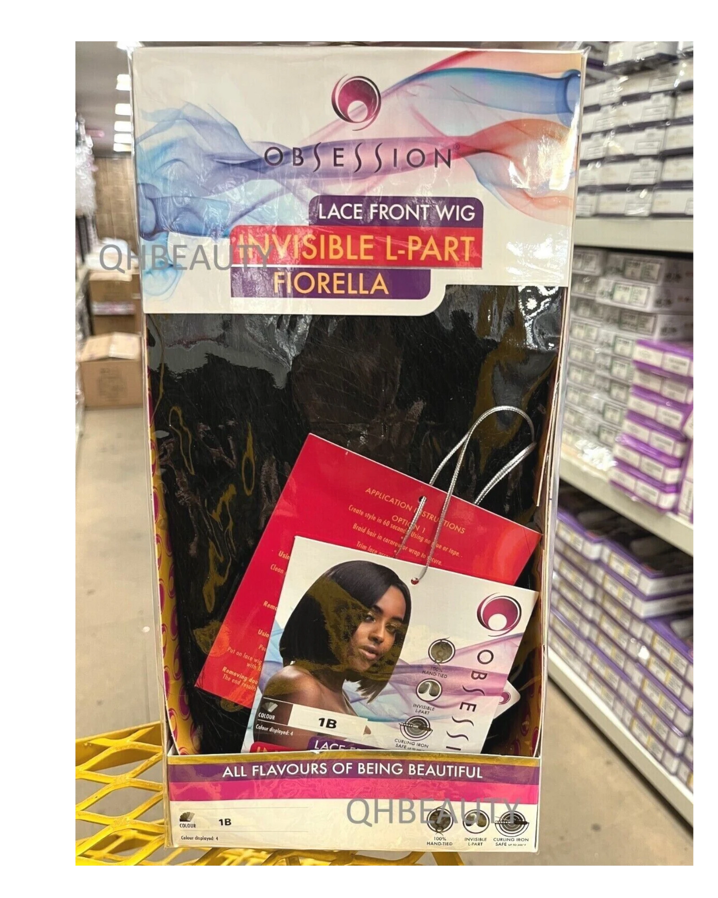 Obsession Synthetic Lace Front Free Part Hand Tied Straight Hair Wig - FIORELLA