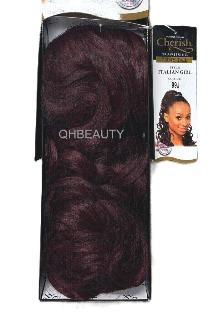 Cherish Synthetic Drawstring Long Curly Ponytail Hair Extension - ITALIAN GIRL