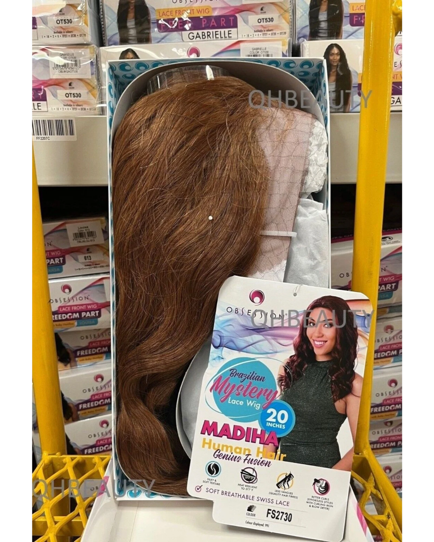 OBSESSION BRAZILIAN MYSTERY GENIUS FUSION HUMAN HAIR SWISS LACE WIG - MADIHA 20