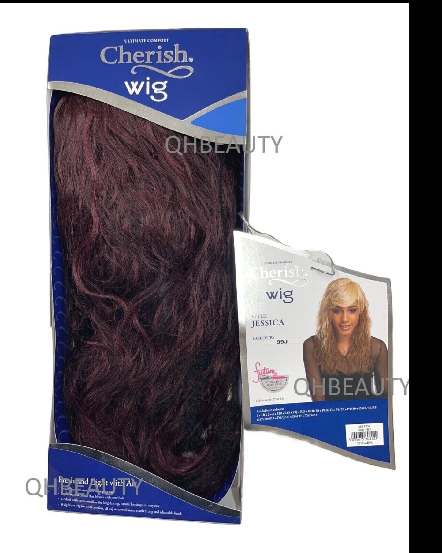Cherish Synthetic Natural Look Long Wavy Curly Hair Wig - Jessica