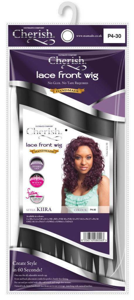 CHERISH SYNTHETIC LACE FRONT CURLY LONG HAIR WIG -- KIIRA