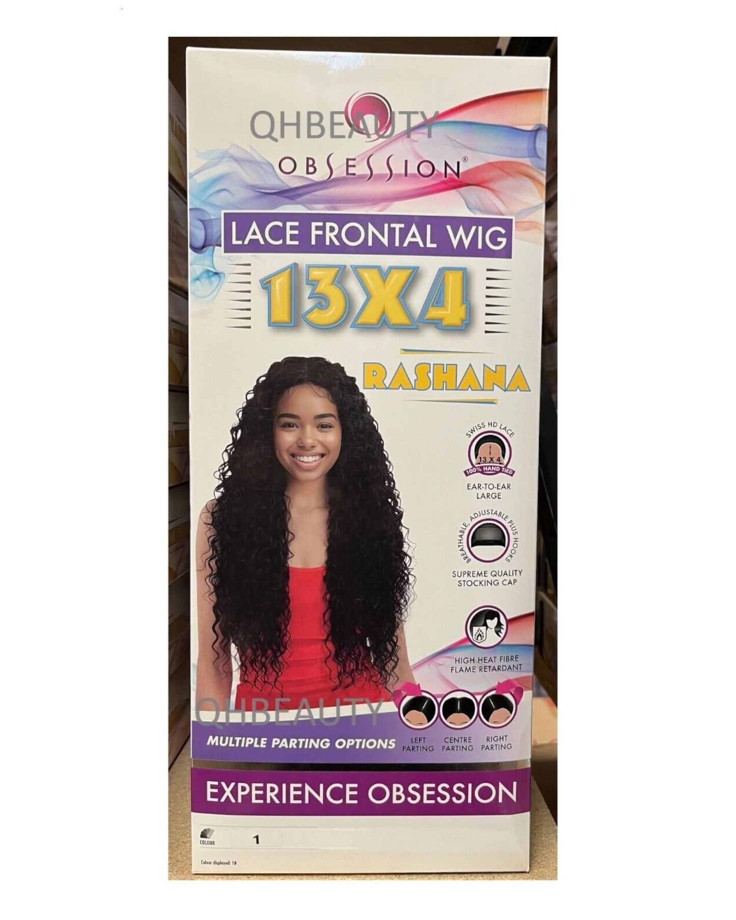 Obsession Synthetic Swiss HD 13x4 Lace Frontal Free Part Curly Hair Wig  RASHANA