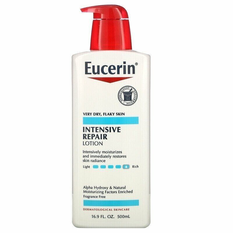 Eucerin Intensive Repair Lotion Fragrance Free Very Dry skin 16.9 fl oz (500 ml)