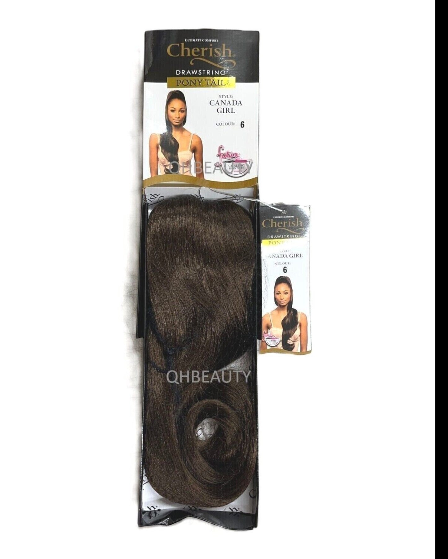 Cherish Synthetic Drawstring Long Curly Wavy Hair Ponytail - Canada Girl