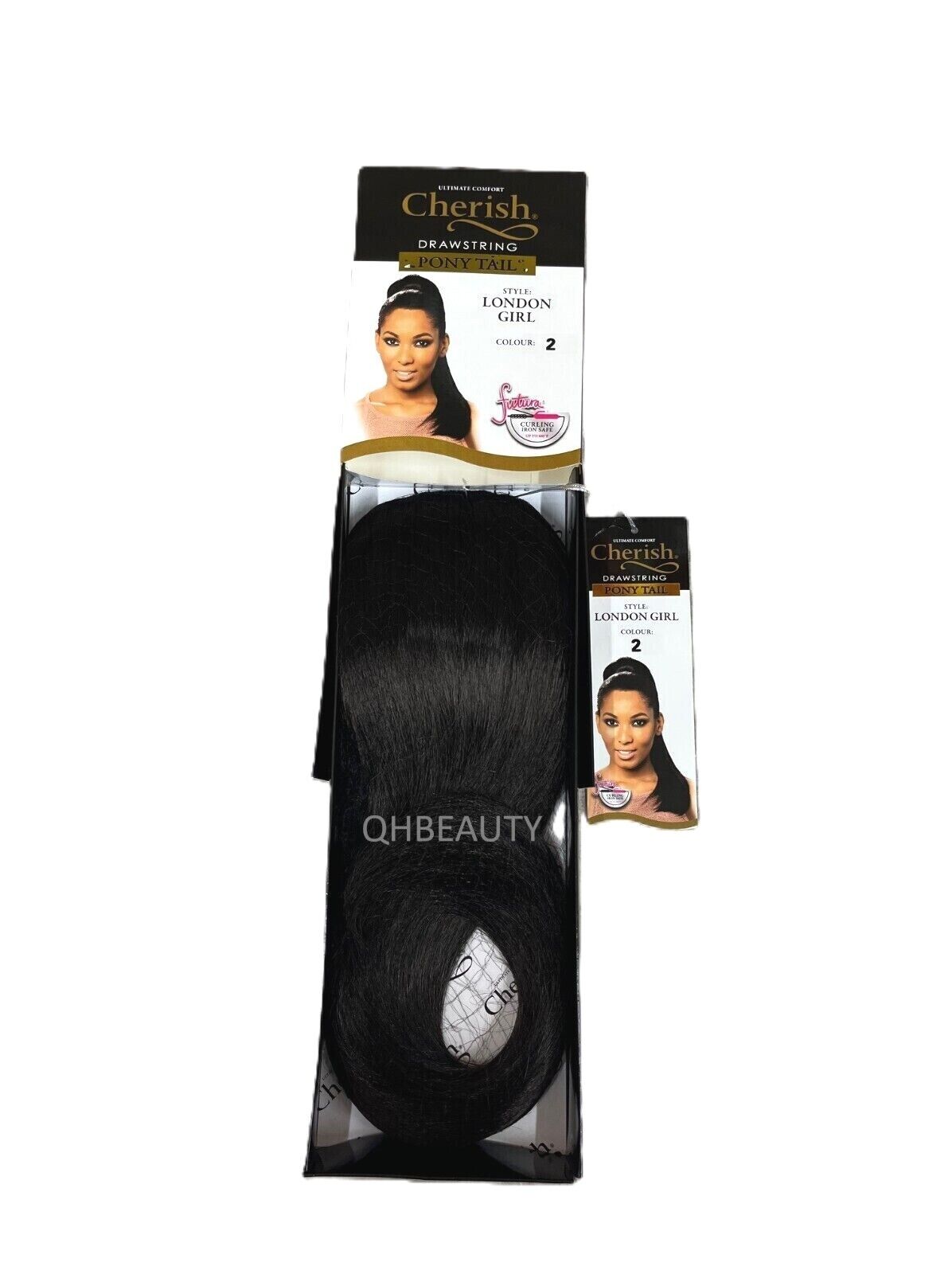 Cherish Synthetic Drawstring Long Straight Ponytail Hair Extension - LONDON GIRL