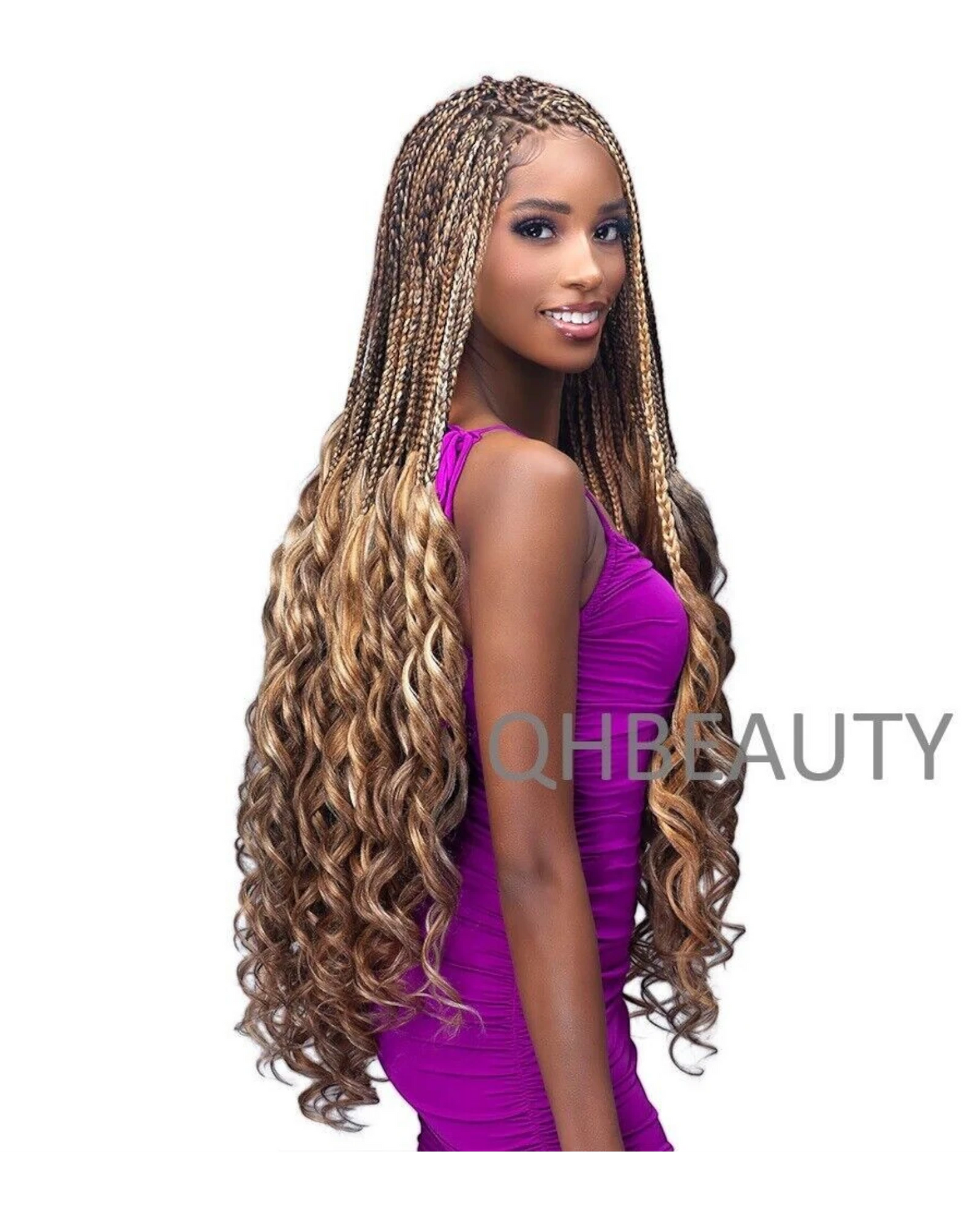 CHERISH SYNTHETIC HAIR EXTENSION BRAID - 3 x SPIRAL FRENCH CURL 22 & 28 INCHES