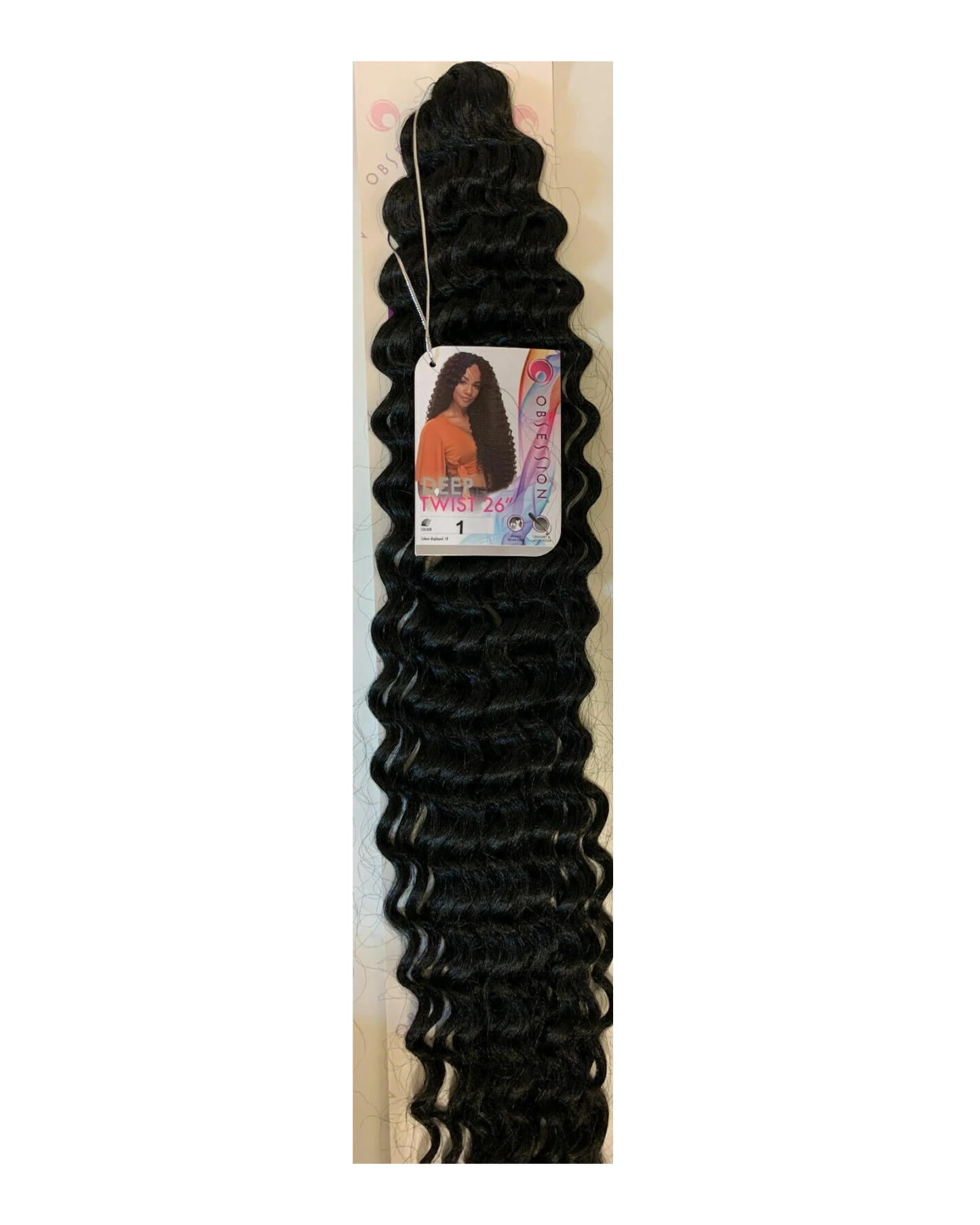 Obsession Synthetic long Curly Crochet Braid Hair Extension - Deep Twist 26 inch