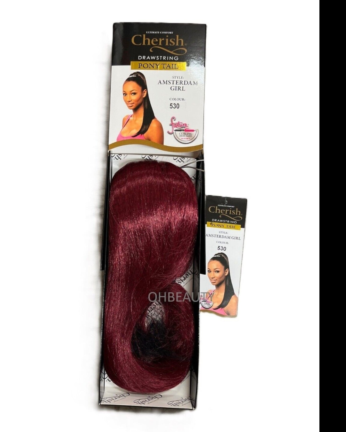 Cherish Synthetic Straight Drawstring Long Natural Ponytail - Amsterdam Girl