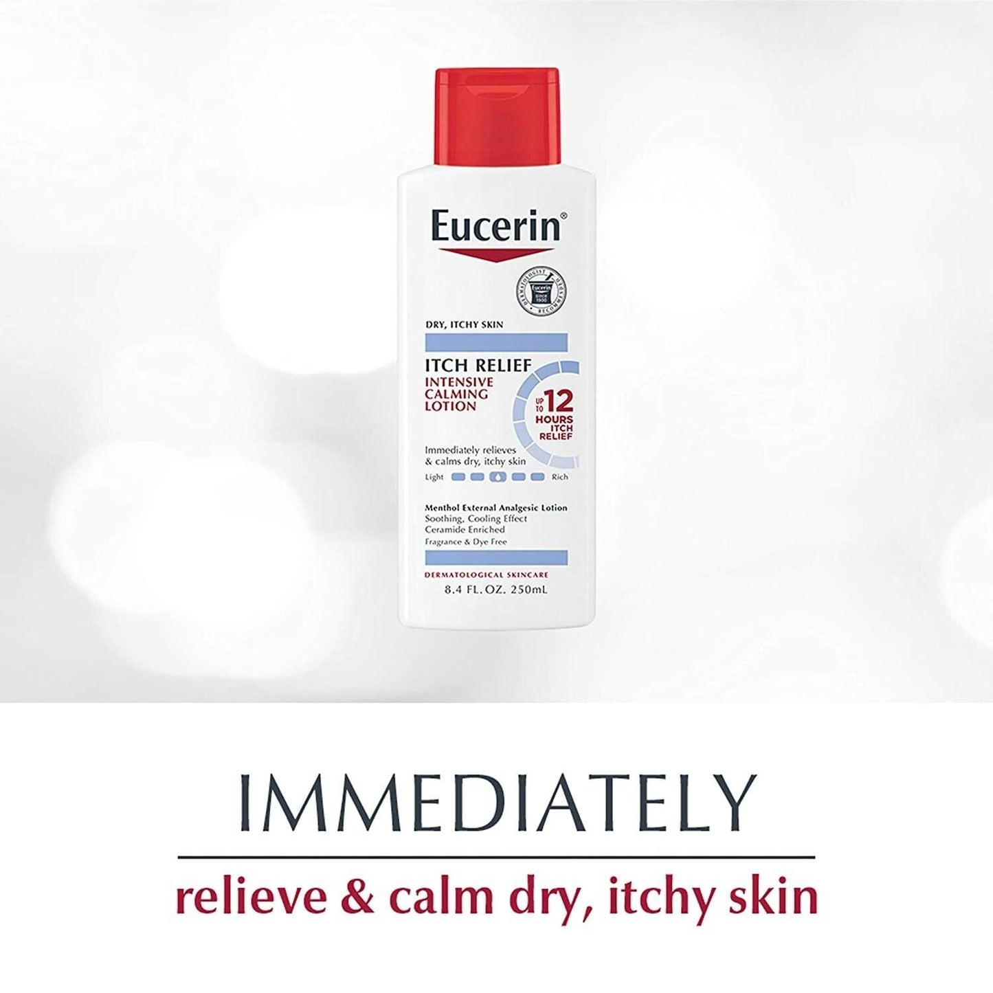 Eucerin, Itch Relief, Intensive Calming Lotion, 8.4 fl oz (250 ml)