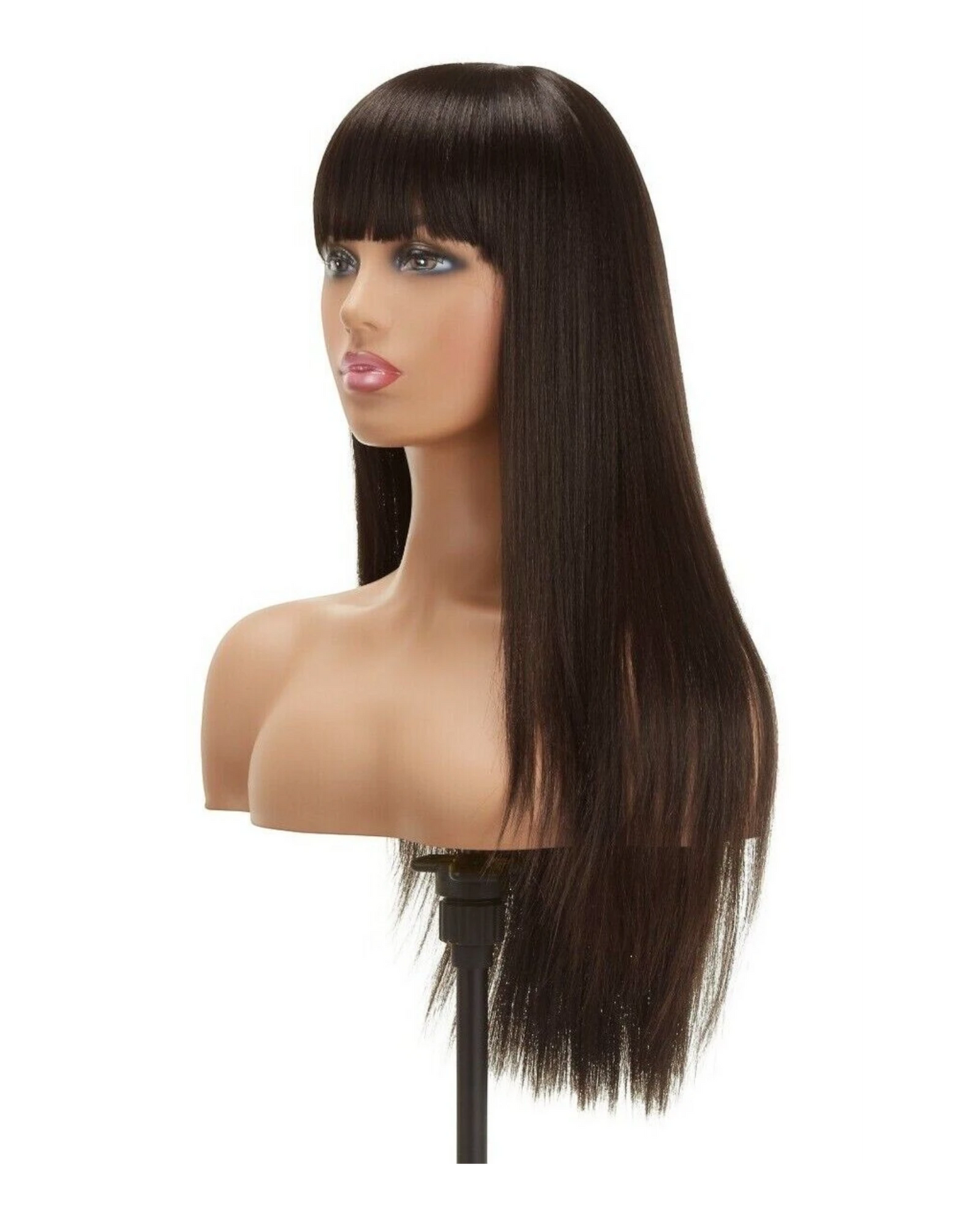 Impression Synthetic Hand Made Long Straight Bangs Hair Wig  Alexandra