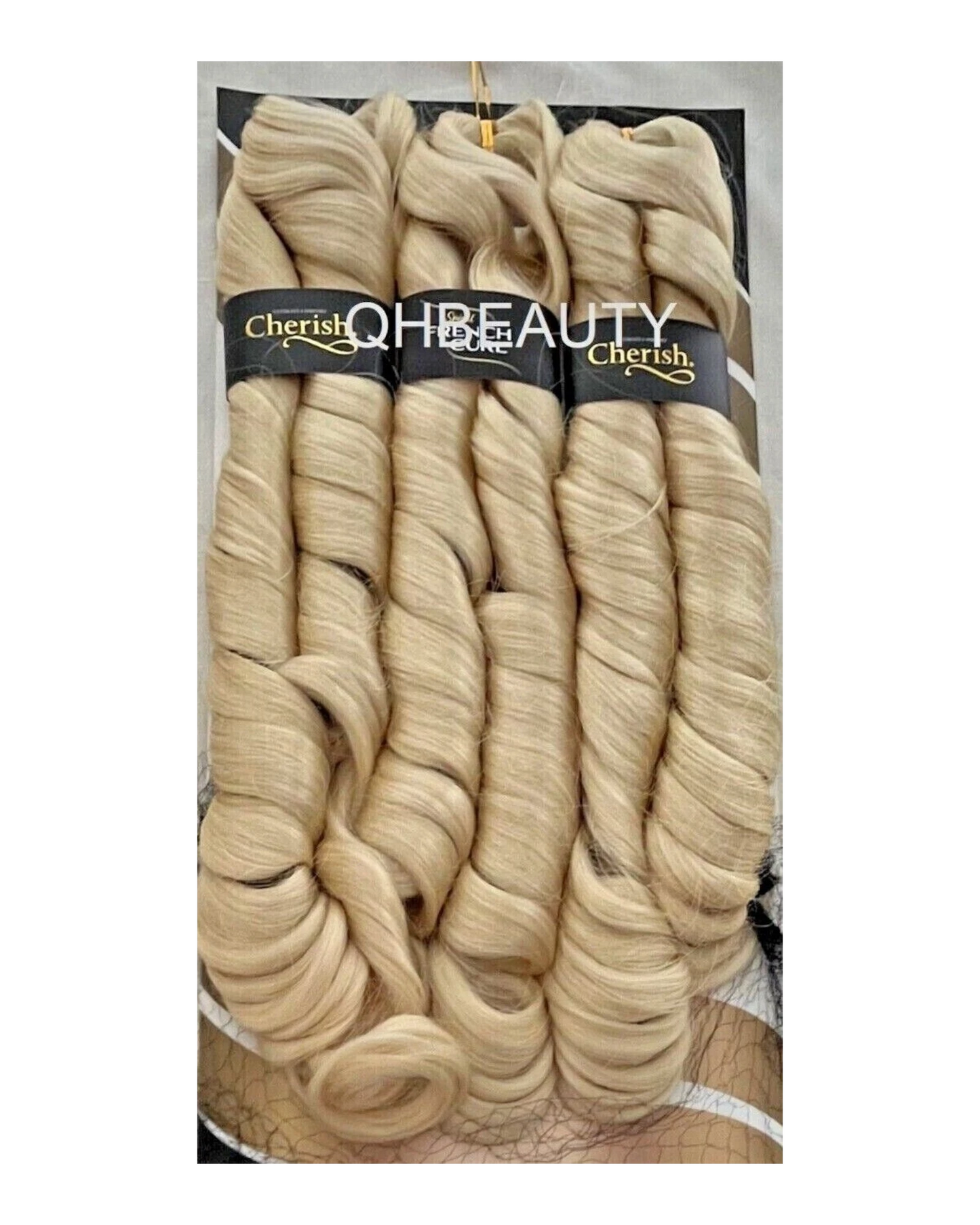 CHERISH SYNTHETIC CURLY HAIR EXTENSION BRAID - 3 x SPIRAL FRENCH CURL 28 INCHES