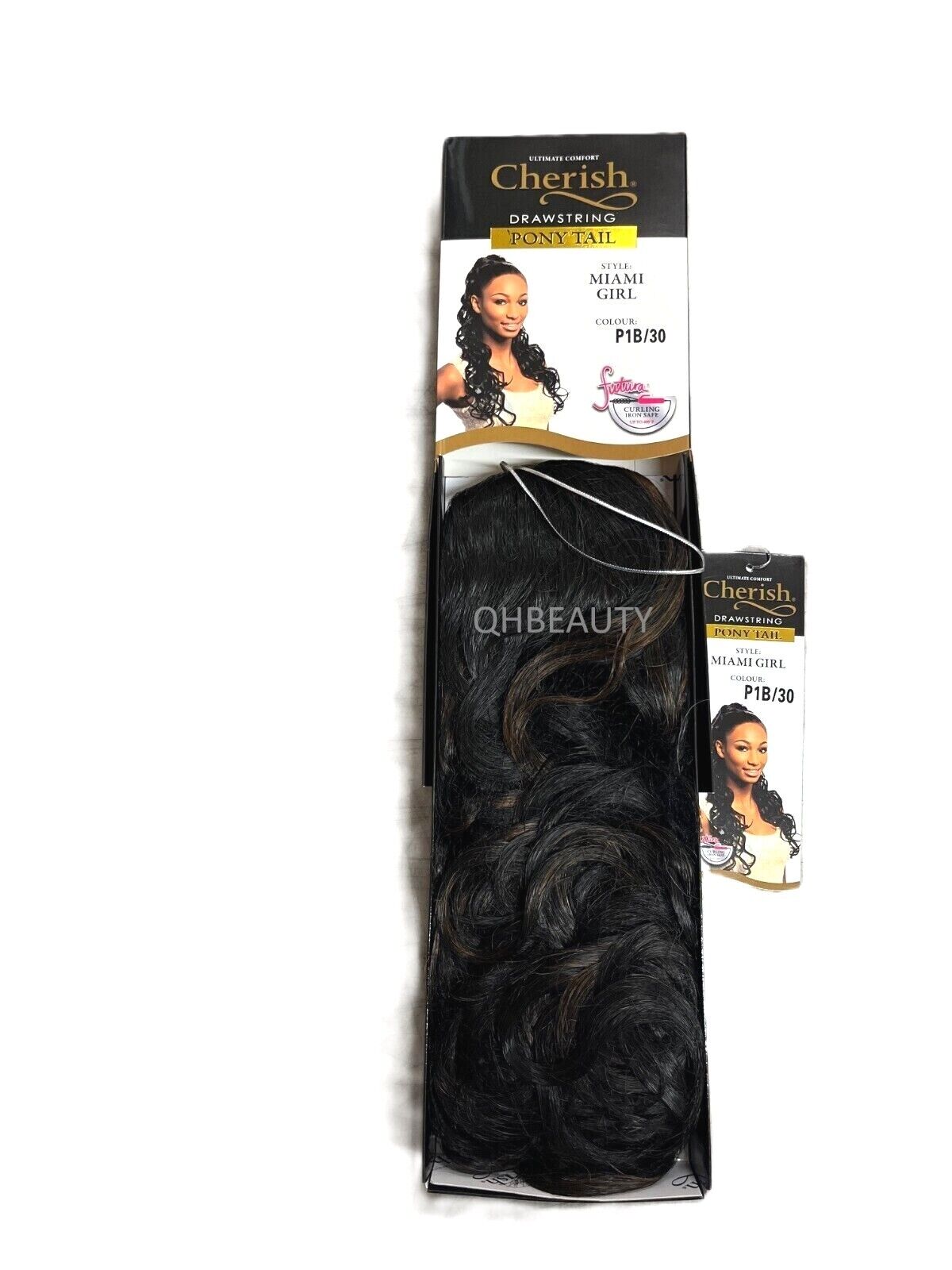 Cherish Synthetic Long Curly Drawstring Natural Hair Ponytail - Miami Girl