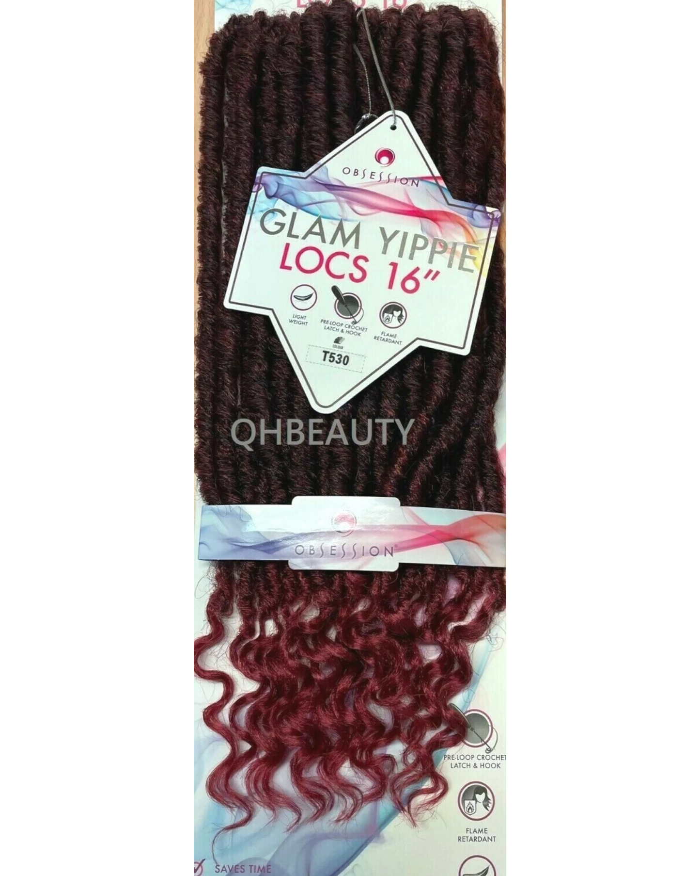 Obsession Synthetic Crochet Braid Hair Extension - Glam Yippie Locs 16 Inch