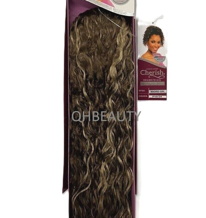 Cherish Synthetic Drawstring Curly Hair Extension Ponytail - Madrid Girl