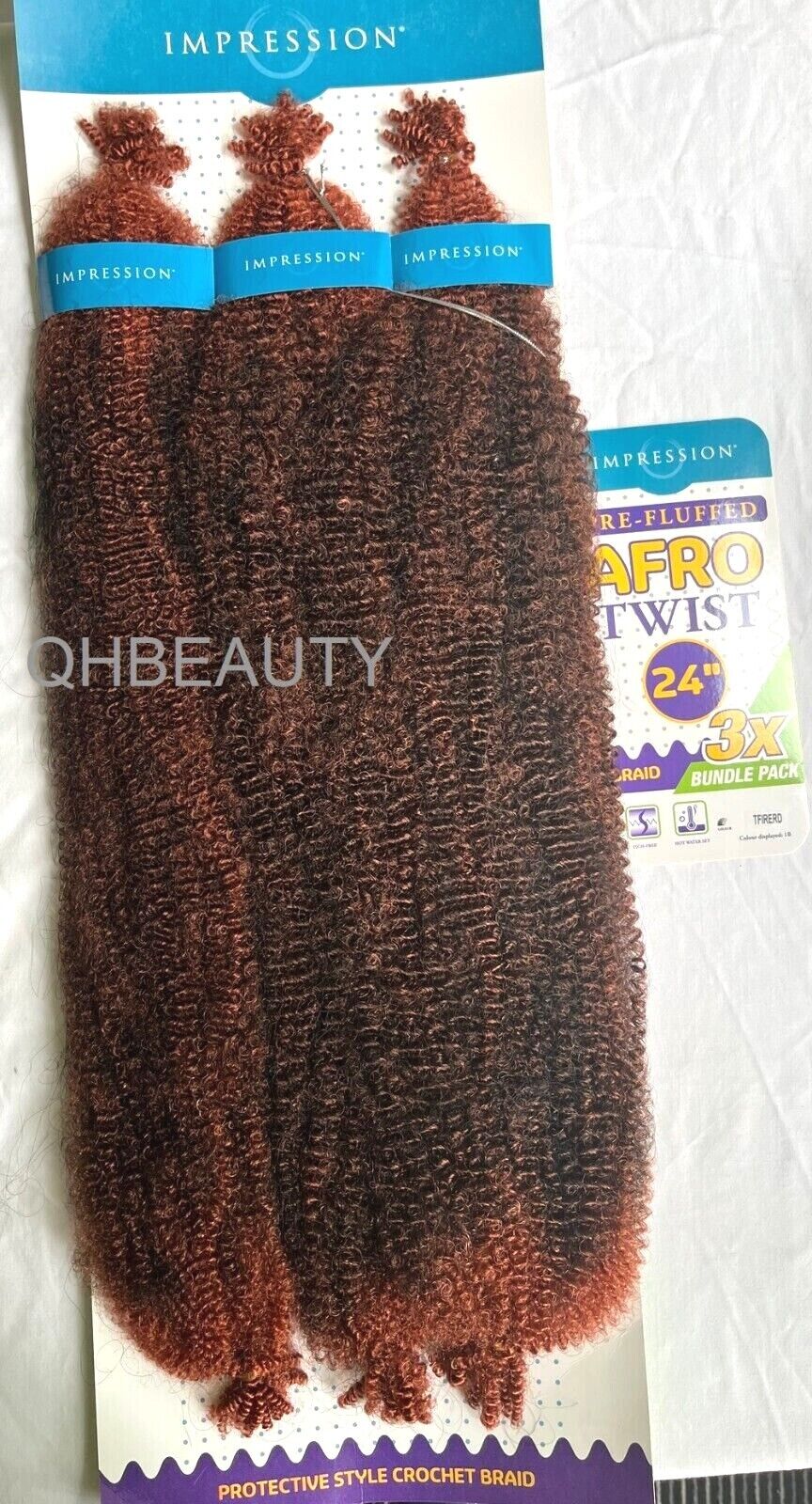 IMPRESSION SYNTHETIC CUBAN BRAIDING HAIR EXTENSION PRE FLUFFED - AFRO TWIST 24''