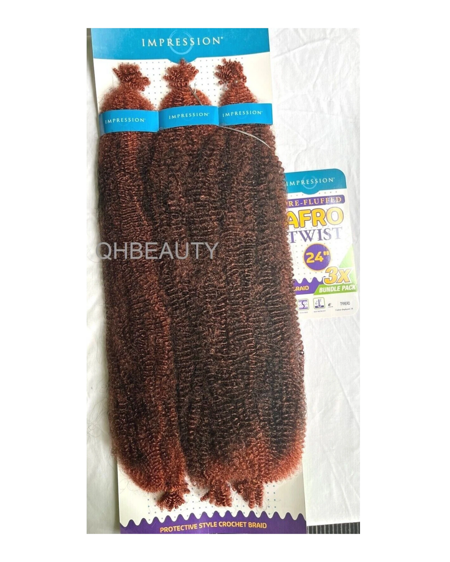 IMPRESSION SYNTHETIC CUBAN BRAIDING HAIR EXTENSION PRE FLUFFED - AFRO TWIST 24''