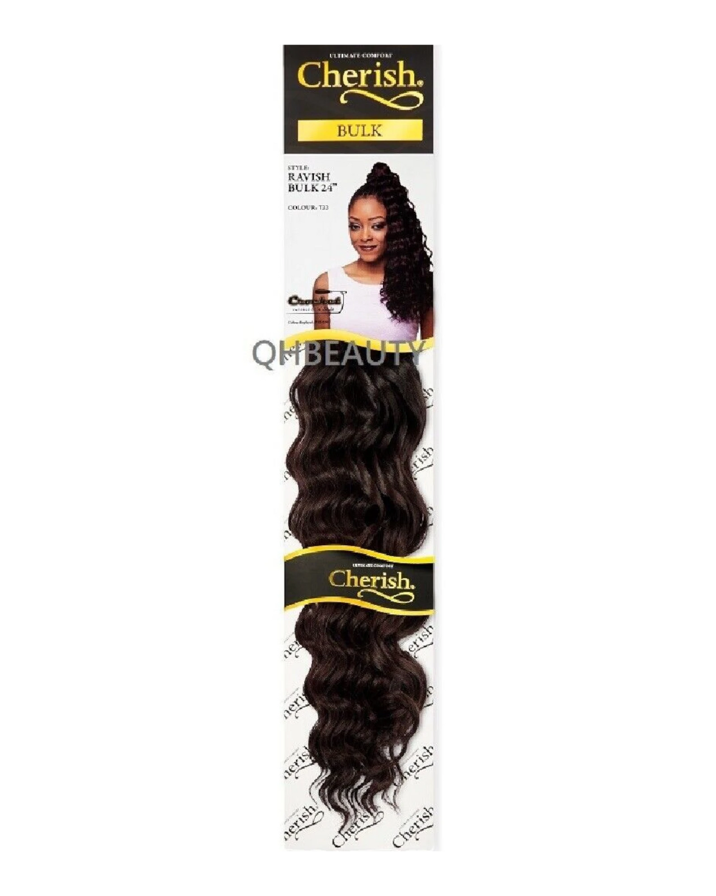CHERISH SYNTHETIC CROCHET LONG CURLY HAIR EXTENSION BRAIDS - RAVISH 24 inch