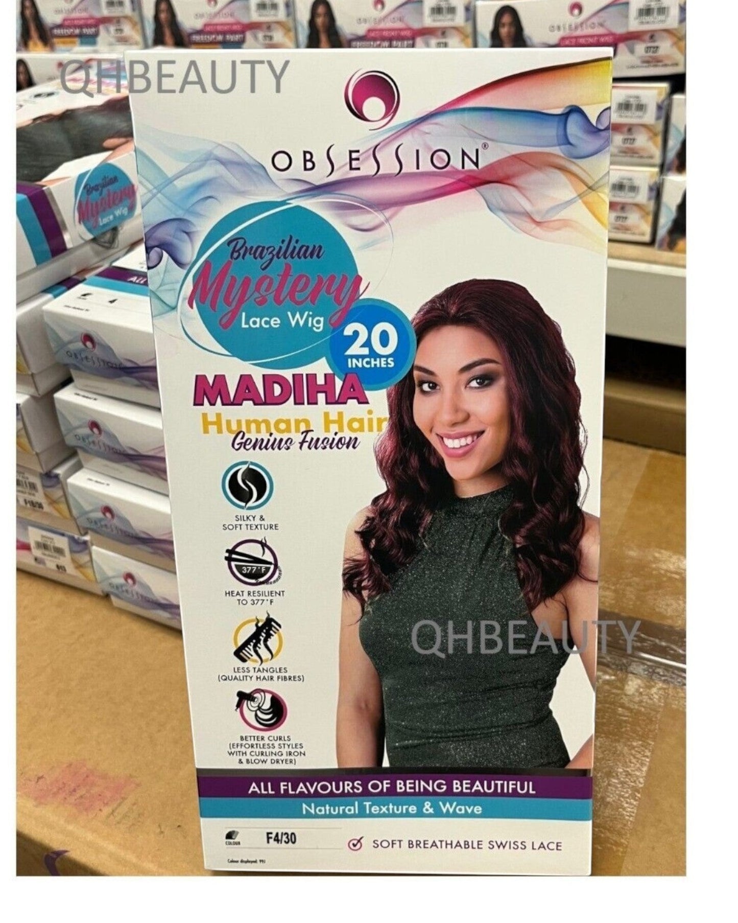 OBSESSION BRAZILIAN MYSTERY GENIUS FUSION HUMAN HAIR SWISS LACE WIG - MADIHA 20