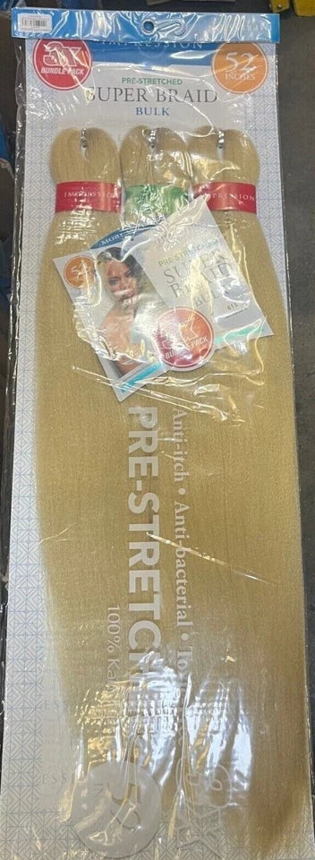 Impression Synthetic Pre-Stretched Crochet Hair Extensions - Super Braid 52 "