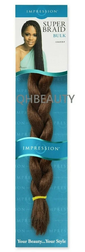 Impression Synthetic Pre-Stretched Crochet Hair Extensions - Super Braid 52 "