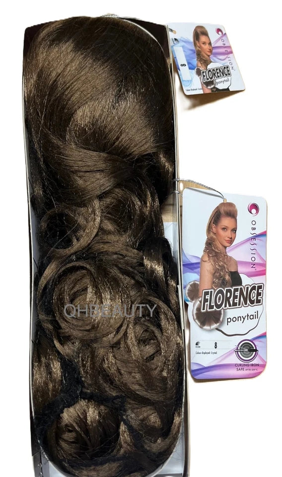 Obsession Synthetic Drawstring Curly Long Hair Ponytail- FLORENCE