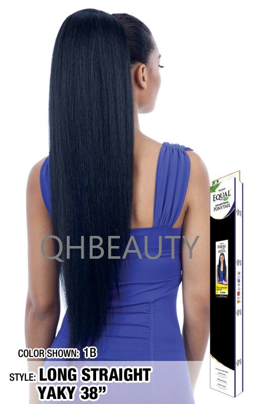 FREETRESS EQUAL SYNTHETIC DRAWSTRING HAIR PONYTAIL - LONG YAKY STRAIGHT 38 INCH