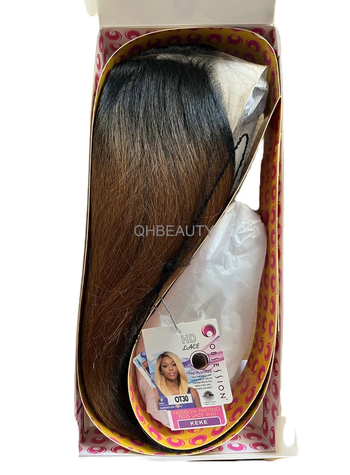 Obsession Synthetic Freedom Parting Plus HD Lace Straight Hair Wig - KEKE