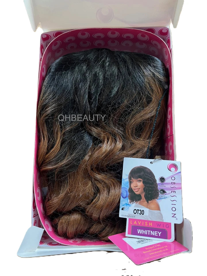 Obsession Synthetic Lavish 100 % Hand Tied Hair Wig - WHITNEY