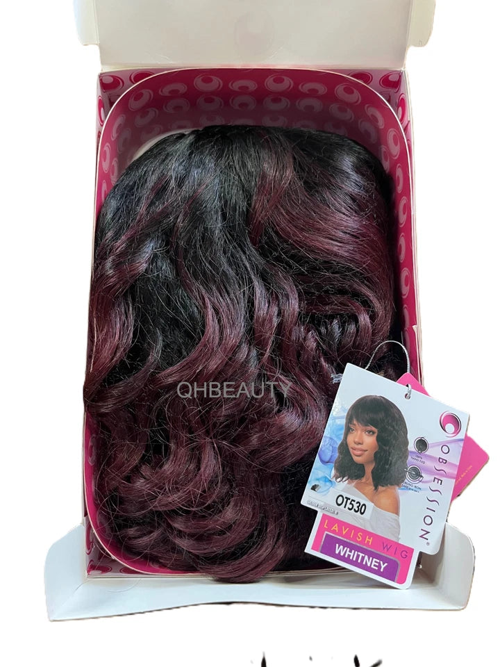 Obsession Synthetic Lavish 100 % Hand Tied Hair Wig - WHITNEY