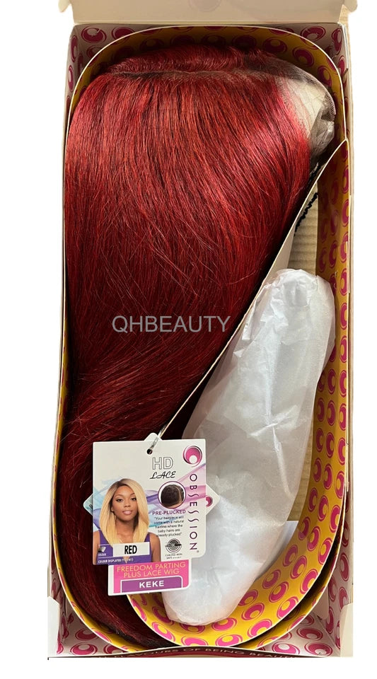 Obsession Synthetic Freedom Parting Plus HD Lace Straight Hair Wig - KEKE