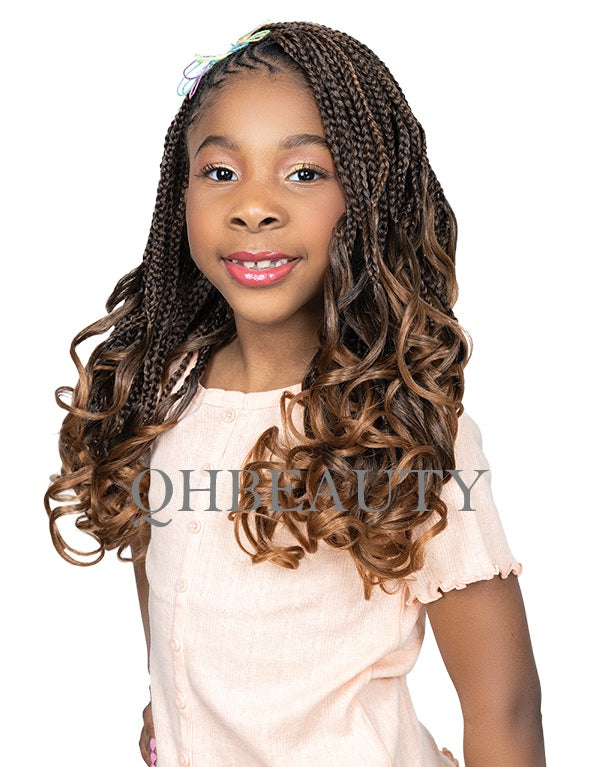 CHERISH SYNTHETIC JUNIOR KIDS CROCHET BRAID HAIR EXTENSION - SPIRAL FRENCH CURL 14 ''