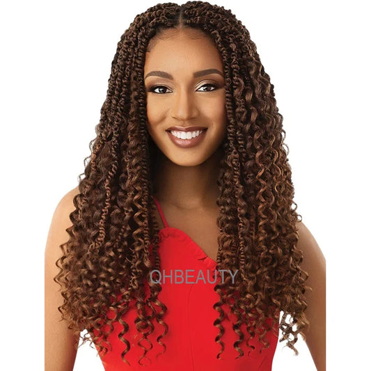Cherish Synthetic Curly Pre-Loop Crochet Hair Extension – Saniya Boho Braid 20"