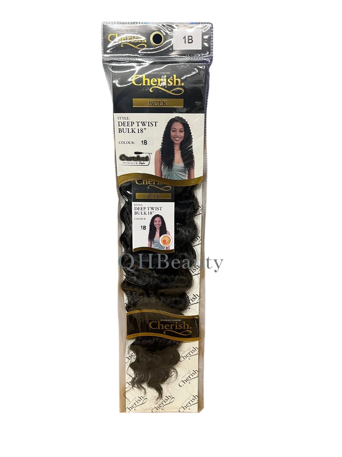 Cherish Synthetic Bulk Crochet Curly Hair Extension Braids – Deep Twist 18"